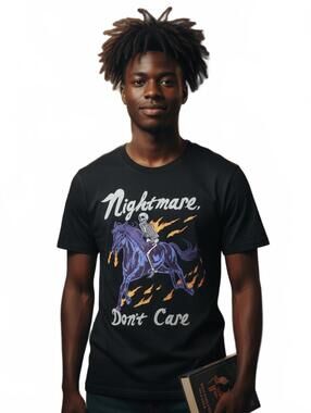 T-Shirt / Threadless 'Nightmare, Don't Care'  / Small